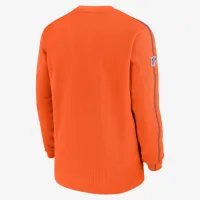 Denver Broncos Logo Coach Men’s Nike NFL Long-Sleeve Top Orange