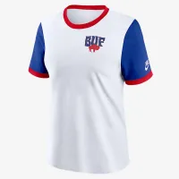Buffalo Bills Rewind женская Nike NFL Ringer футболка цвет белый