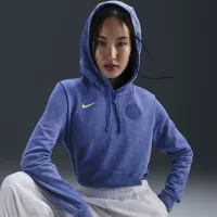 Club Америка Club Fleece Third жіноча Nike Soccer Pullover Толстовка з капюшоном блакитний