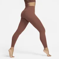 Nike Zenvy женская Gentle-Support С высокой Талией 7/8 лосины цвет коричневый