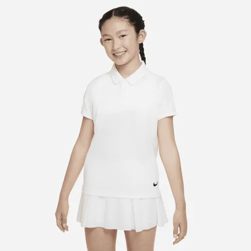Nike Dri-FIT Victory Big детские (Girls') для гольфа Polo цвет белый