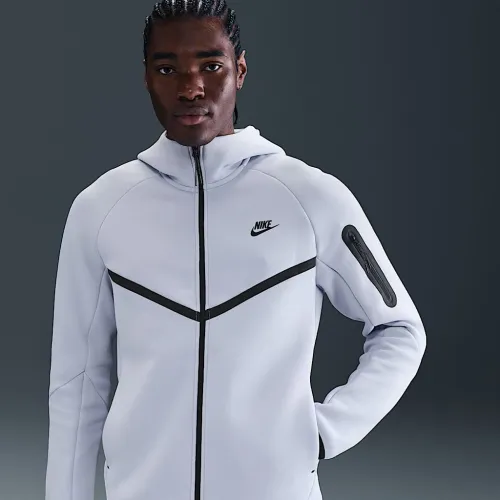 Nike Tech мужские Full-Zip Windrunner Толстовка с капюшоном цвет серый