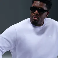 Nike Club мужские Fleece Crew цвет фиолетовый