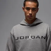Nike Jordan Essentials мужские Fleece Толстовка с капюшоном цвет серый