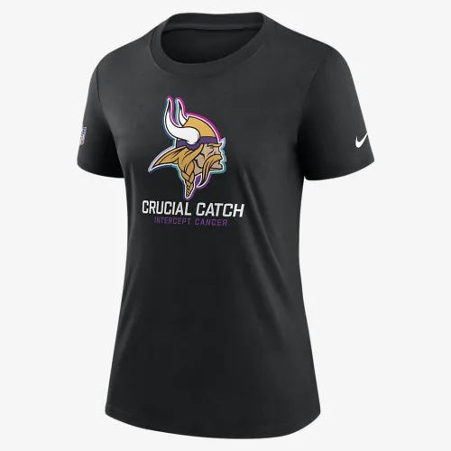 Minnesota Vikings Crucial Catch женская Nike NFL футболка цвет черный