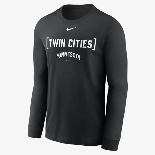 Minnesota Twins Fashion чоловічі Nike MLB Long-Sleeve футболка колір чорний
