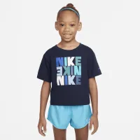 Nike Snack Pack Boxy Tee Little дитячі футболка блакитний