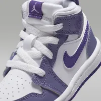 Nike Jordan 1 Mid Baby/Toddler Кросівки колір фіолетовий