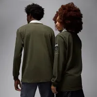 Nike Jordan Essentials мужские Long-Sleeve Rugby Top цвет зеленый