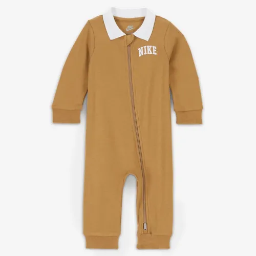 Nike Sportswear Baby (0-9M) Polo Coverall колір коричневий