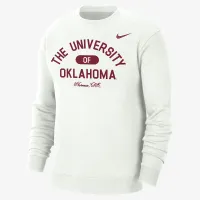 Oklahoma чоловічі Nike College Crew-Neck Top колір білий