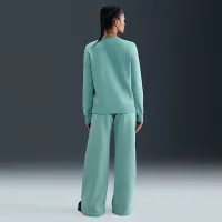Nike Sportswear Phoenix Fleece женская С высокой Талией Wide-Leg Pants цвет зеленый