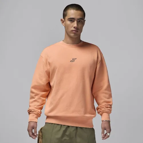 Nike Tatum мужские Fleece Crew-Neck свитшот Orange
