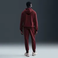 Nike Primary Fleece мужские Dri-FIT UV Pullover Performance Толстовка с капюшоном цвет красный