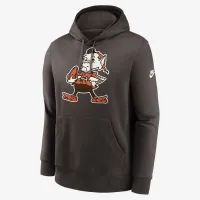 Cleveland цвет коричневыйs Rewind Club Logo Men’s Nike NFL Pullover Толстовка с капюшоном цвет коричневый