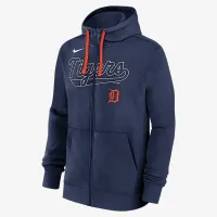 Detroit Tigers Knockout Script чоловічі Nike MLB Full-Zip Толстовка з капюшоном блакитний
