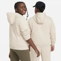 Nike Sportswear Club Fleece Big детские Pullover Толстовка с капюшоном (Extended Size) цвет коричневый