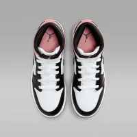 Nike Air Jordan 1 Mid Big детские Кроссовки цвет белый