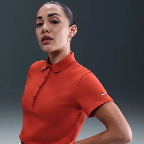 Nike женская Short-Sleeve для гольфа Polo цвет красный