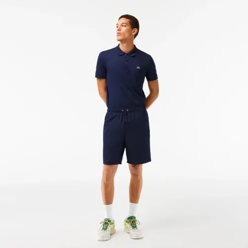 Шорти Lacoste Erkek Classic Fit Beyaz Sort GH353T-166 - Синій
