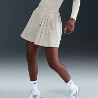 Nike 24.7 PerfectStretch женская Dri-FIT С высокой Талией Loose Pleated Skort цвет коричневый
