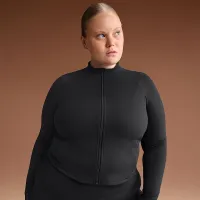 NikeSKIMS Matte женская Mock-Neck Full-Zip Куртка цвет черный