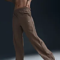 Nike Sportswear Everything Wovens жіноча Mid-Rise Open-Hem Pants колір коричневий