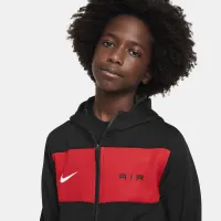Nike Air Big дитячі (для хлопчиків) Full-Zip Толстовка з капюшоном колір чорний