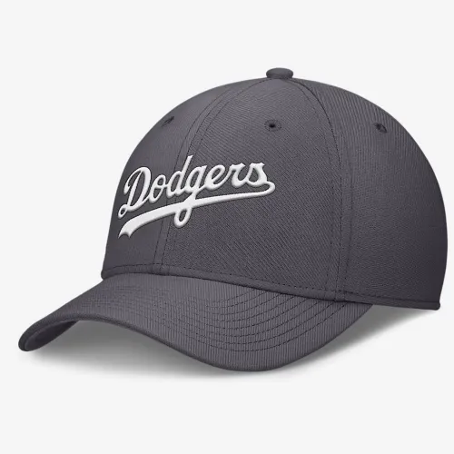 Los Angeles Dodgers Swoosh чоловічі Nike Dri-FIT MLB Hat колір сірий