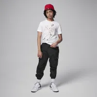 Nike Air Jordan Big детские Dots Graphic футболка цвет белый