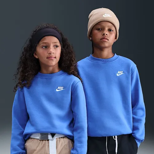 Nike Sportswear Club Fleece Big детские свитшот синий