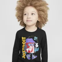 Nike Toddler Boxy Peace Long Sleeve футболка колір чорний