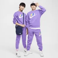 Nike Sportswear Club Fleece Big детские свитшот цвет фиолетовый