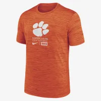 Clemson Tigers Campus Center Block Velocity мужские Nike Dri-FIT College футболка Orange
