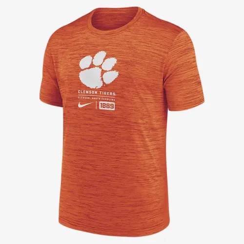Clemson Tigers Campus Center Block Velocity мужские Nike Dri-FIT College футболка Orange