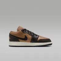 Nike Air Jordan 1 Low SE Big детские Кроссовки цвет коричневый