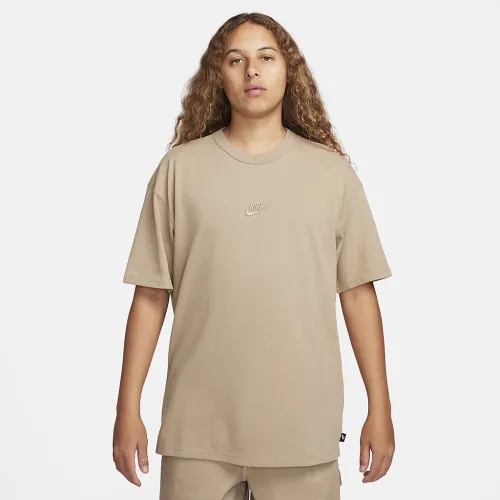 Nike Sportswear Premium Essentials мужские футболка цвет коричневый