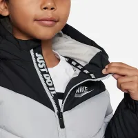 Nike Little детские Hooded Chevron Puffer Куртка цвет черный