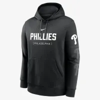 Philadelphia Phillies Fashion Club чоловічі Nike MLB Pullover Толстовка з капюшоном колір чорний