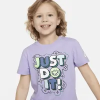 Nike Little детские Bubble 'Just Do It' футболка цвет фиолетовый