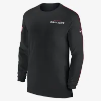 Atlanta Falcons Sideline Coach мужские Nike Dri-FIT NFL Long-Sleeve Top цвет черный