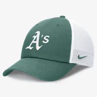 Oakland Athletics Bicoastal Club чоловічі Nike MLB Trucker Adjustable Hat колір зелений