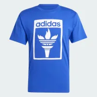 Футболка adidas Originals Trefoil Torch JJ1221 - Синя