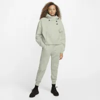 Nike Sportswear Tech Fleece женская оверсайз Толстовка с капюшоном цвет зеленый