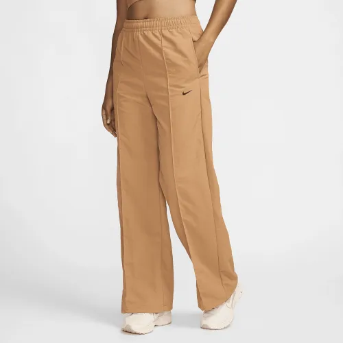 Nike Sportswear Everything Wovens женская Mid-Rise Open-Hem Pants цвет коричневый