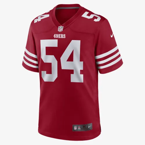 Nike NFL San Francisco 49ers (Fred Warner) мужские Game Football Jersey Red