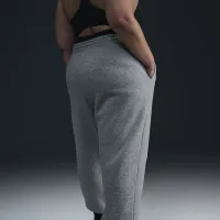 Nike Sportswear Phoenix Fleece жіноча З високою талією оверсайз Sweatpants (великі розміри) колір сірий