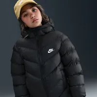 Nike Sportswear All Day Play Big дитячі Therma-FIT Loose-Fit Puffer Куртка колір чорний
