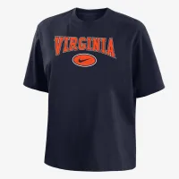 Virginia женская Nike College Boxy футболка синий