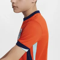 Netherlands (чоловічі Team) 2024/25 Stadium Home Big дитячі Nike Dri-FIT Soccer Replica Jersey Orange